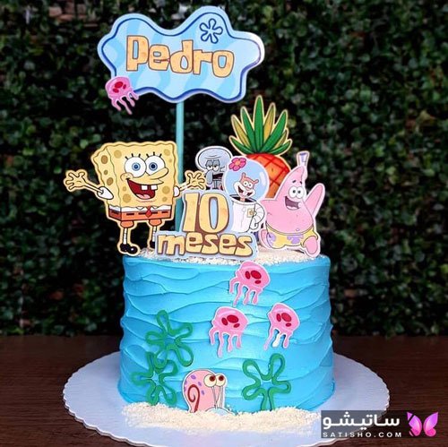 کیک تولد عاشقانه لاکچری