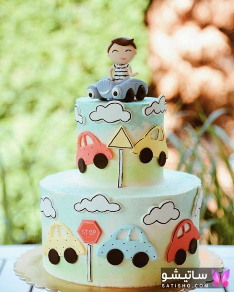کیک تولد عاشقانه لاکچری
