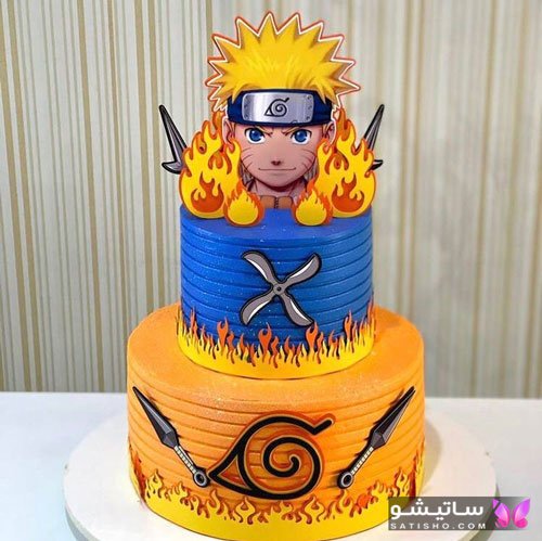 کیک تولد عاشقانه لاکچری