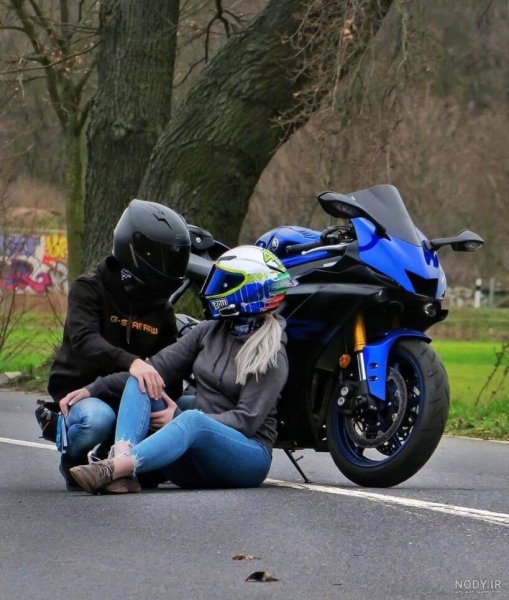  عکس دختر با موتور واقعی