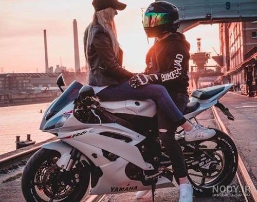  عکس دختر با موتور واقعی