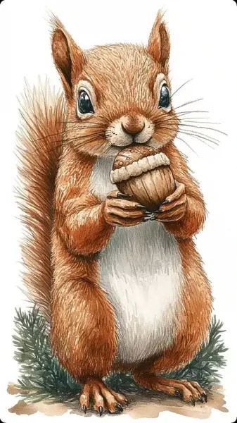 عکس سنجاب کارتونی