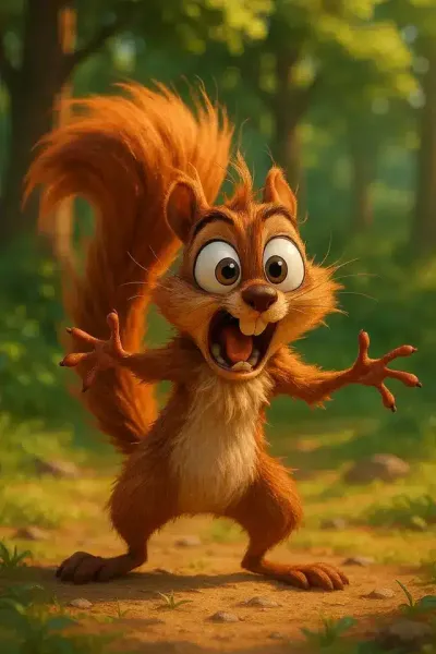  عکس سنجاب کارتونی