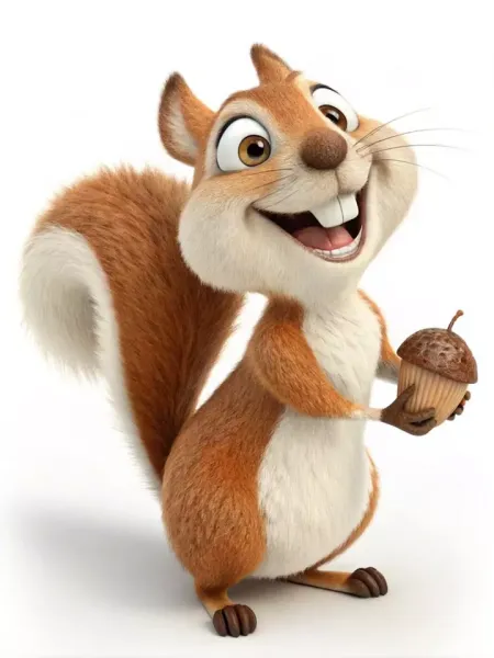  عکس سنجاب کارتونی