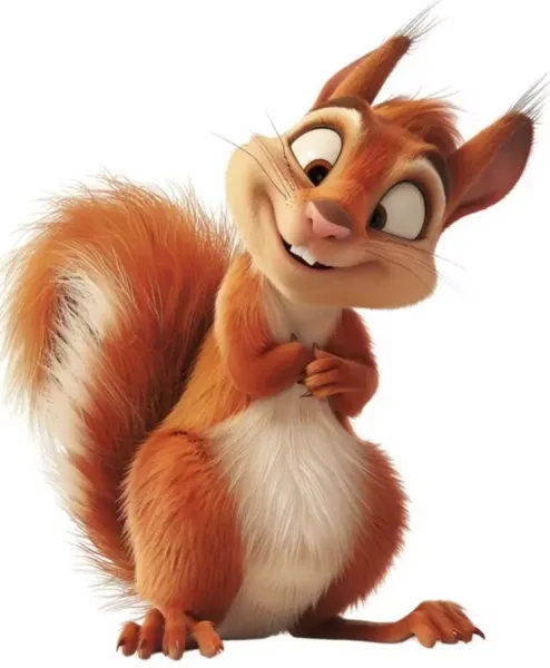  عکس سنجاب کارتونی