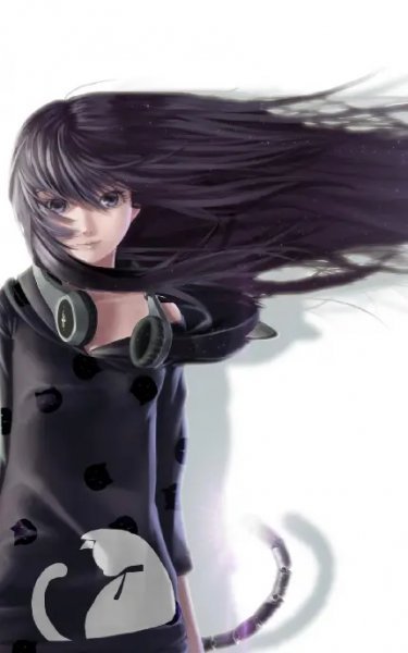  عکس پس زمینه انیمه دختر با هدفون