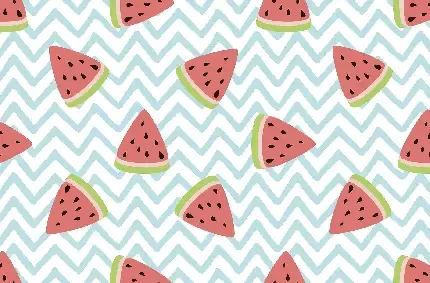 عکس هندوانه قاچ شده کارتونی