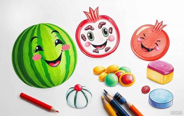 عکس هندوانه نقاشی