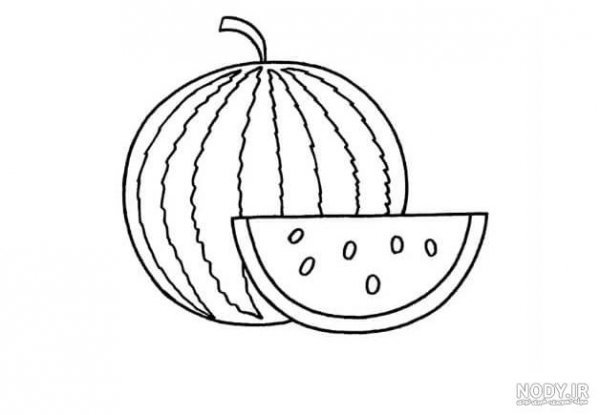  عکس هندوانه نقاشی