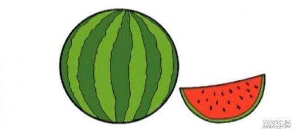  عکس هندوانه نقاشی