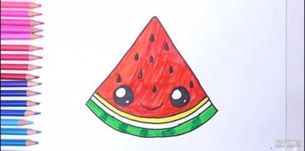  عکس هندوانه نقاشی