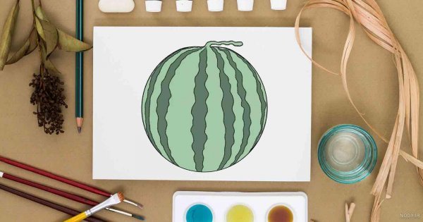  عکس هندوانه نقاشی