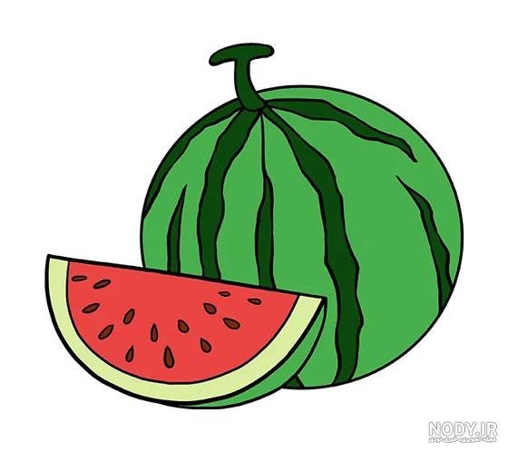  عکس هندوانه نقاشی