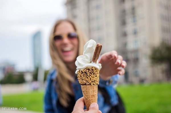  عکس بستنی توت فرنگی