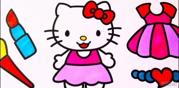  عکس هلو کیتی برای نقاشی