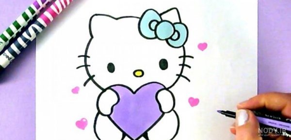  عکس هلو کیتی برای نقاشی