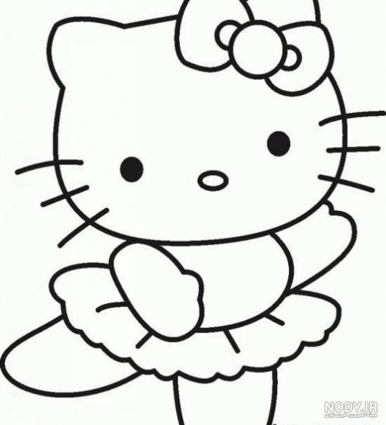  عکس هلو کیتی برای نقاشی