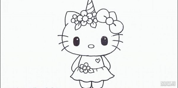  عکس هلو کیتی برای نقاشی