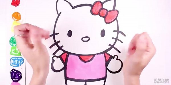  عکس هلو کیتی برای نقاشی
