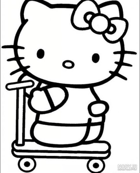  عکس هلو کیتی برای نقاشی