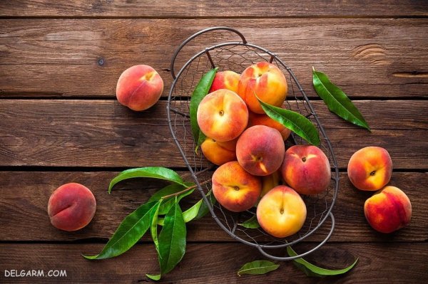 عکس هلو زعفرانی