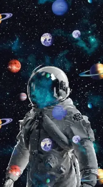 عکس پروفایل فانتزی کهکشان برای واتساپ