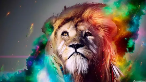 زیباترین عکس شیر جنگل