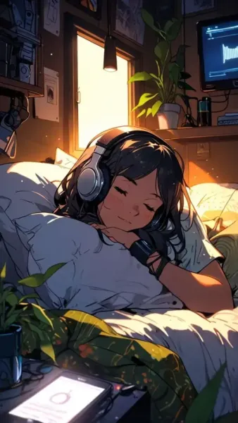  بک گراند انیمه ای دختر با کیفیت Hd