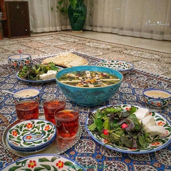  عکس از سفره غذاهای ایرانی