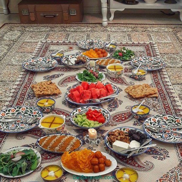  عکس از سفره غذاهای ایرانی