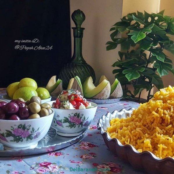  عکس از سفره غذاهای ایرانی