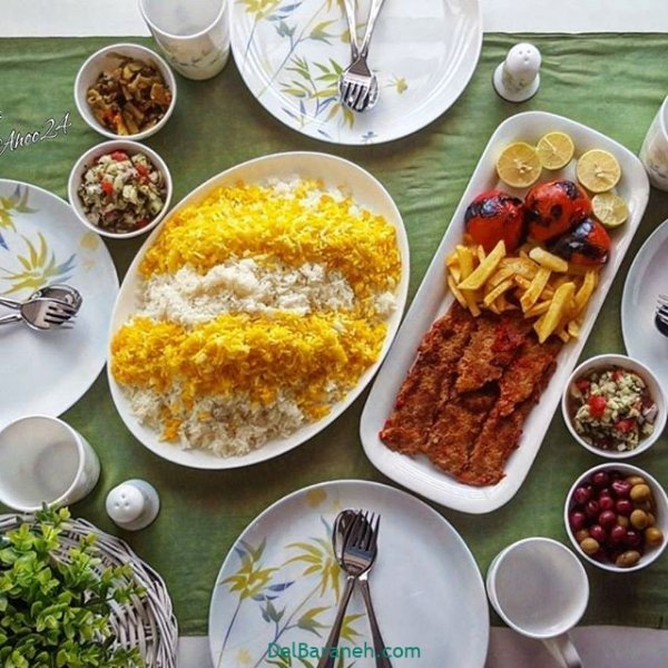  عکس از سفره غذاهای ایرانی