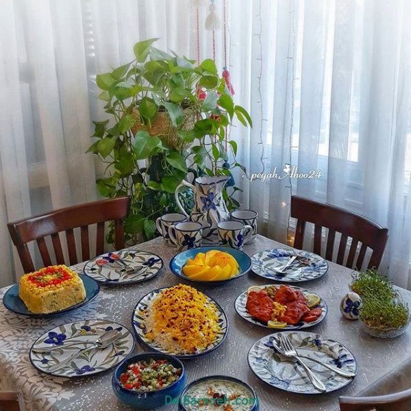  عکس از سفره غذاهای ایرانی