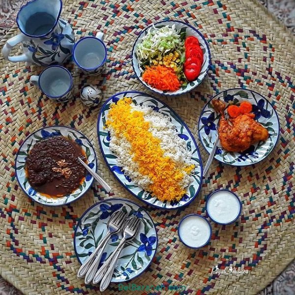 عکس از سفره غذاهای ایرانی