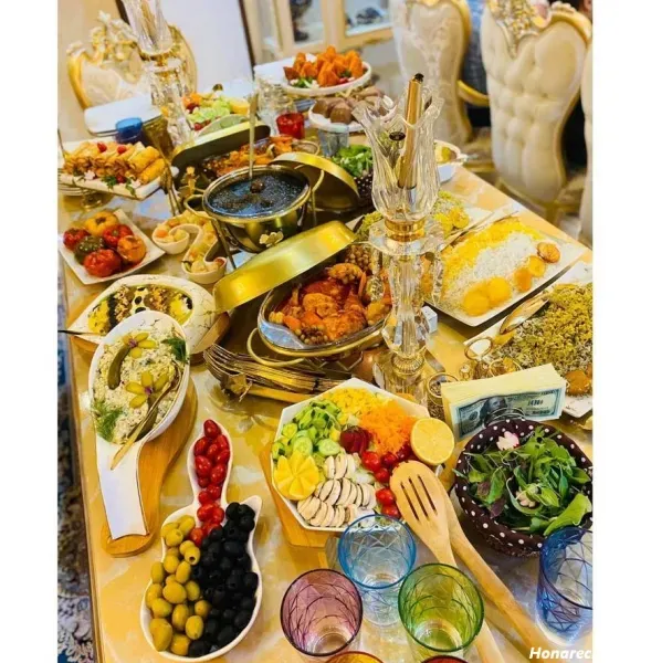  عکس سفره غذای ایرانی ساده