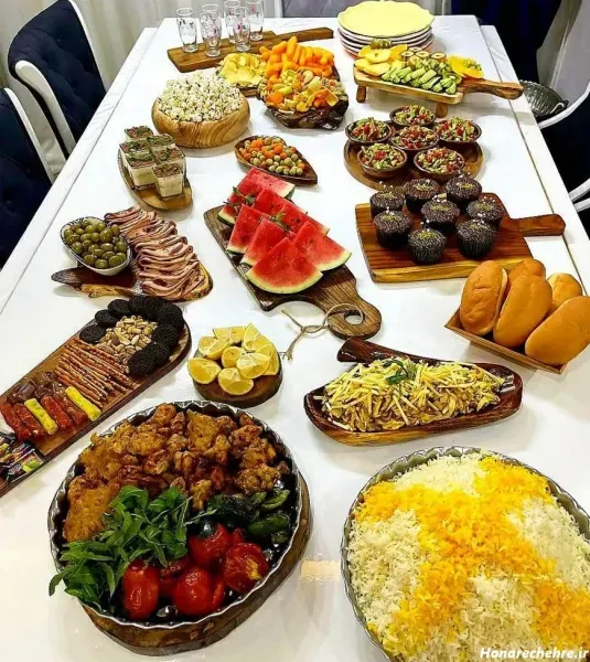  عکس سفره غذای ایرانی ساده