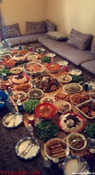  عکس سفره غذای ایرانی ساده