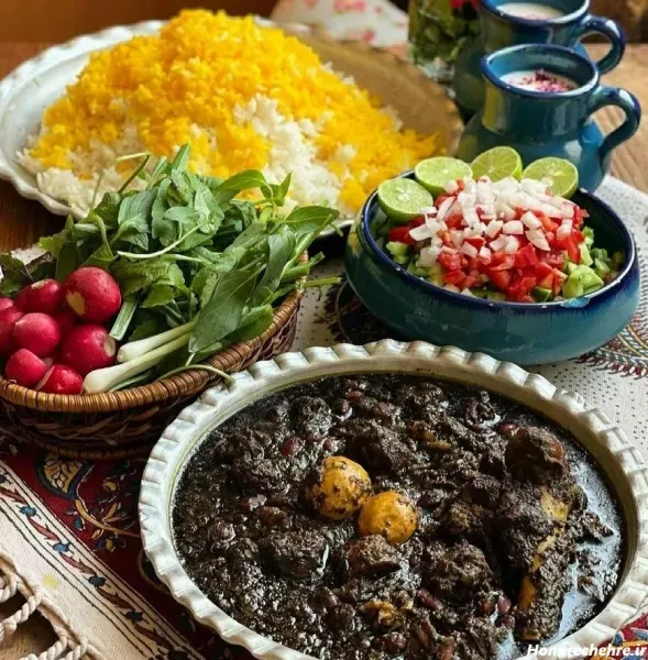  عکس سفره غذای ایرانی ساده