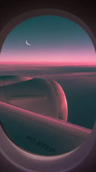  عکس از پنجره هواپیما برای استوری اینستاگرام