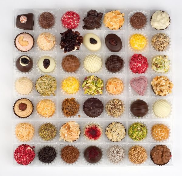 عکس ترافل های خوشمزه شکلاتی با کیفیت بالا