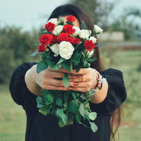  عکس پروفایل دخترونه با گل