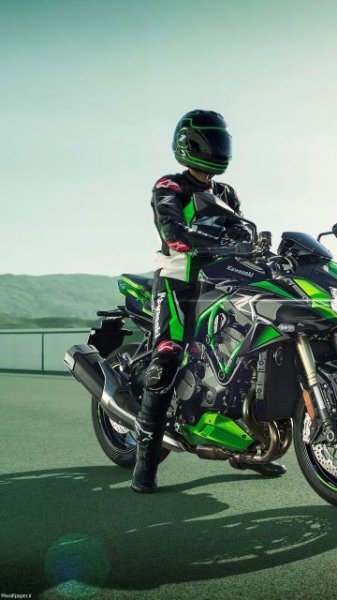 عکس پروفایل موتور سیکلت سبز