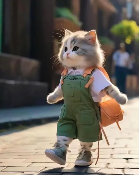 پس زمینه گربه کیوت