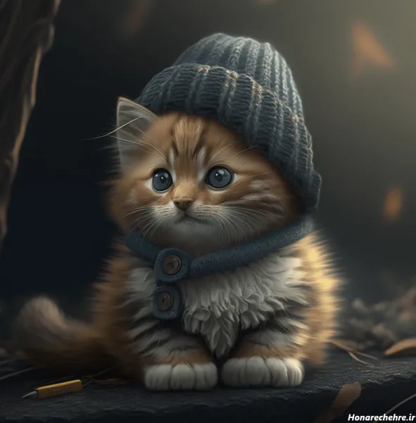  پس زمینه گربه کیوت