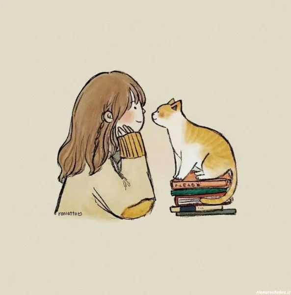  پس زمینه گربه کیوت