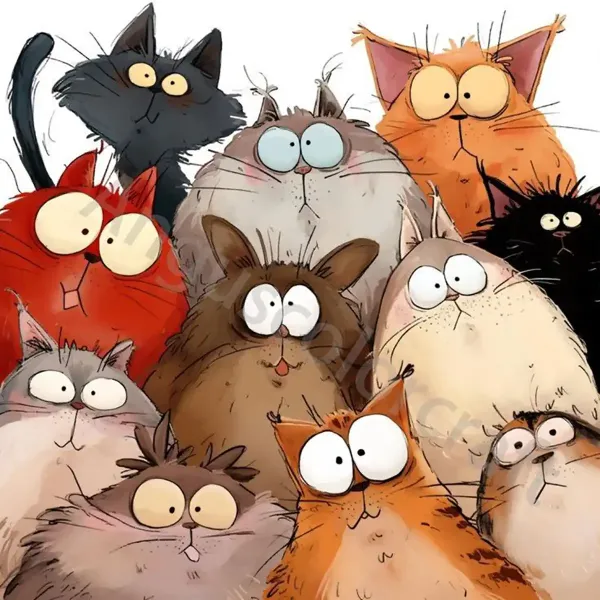 عکس پروفایل گربه و دختر