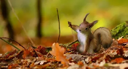  والپیپر سنجاب روی درخت