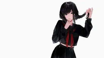  عکس پروفایل دختر انیمه ای با چشم قرمز