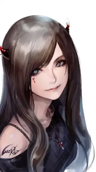  عکس پروفایل دختر انیمه ای با چشم قرمز
