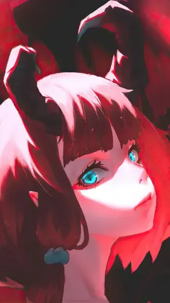  عکس پروفایل دختر انیمه ای با چشم قرمز